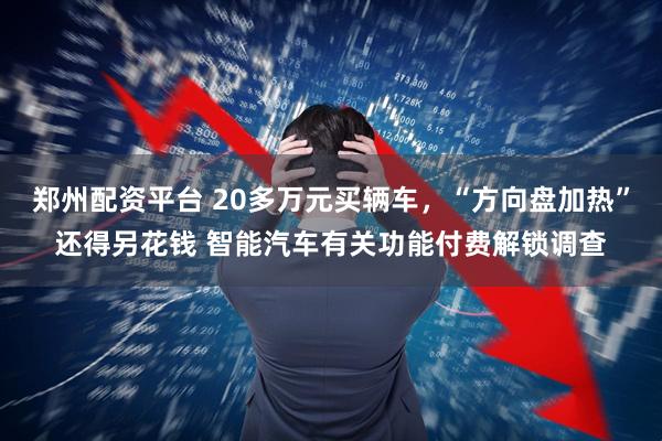 郑州配资平台 20多万元买辆车，“方向盘加热”还得另花钱 智能汽车有关功能付费解锁调查